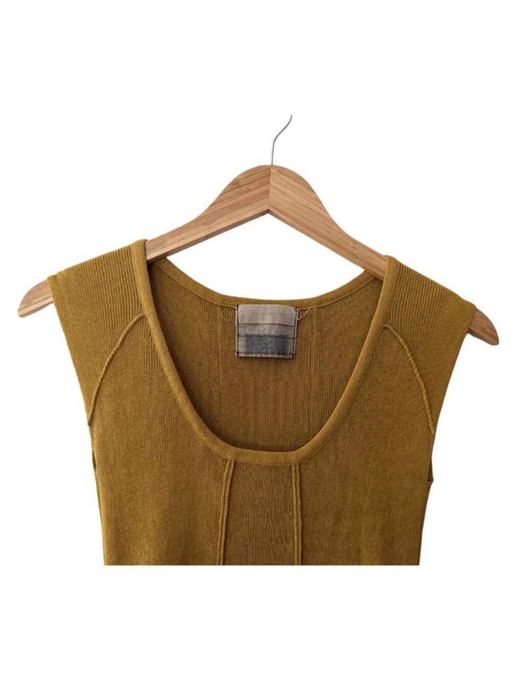 Guinevere Lydia Sleeveless Cotton Blend Sweater Tunic Mini Dress - Picture 3 of 5